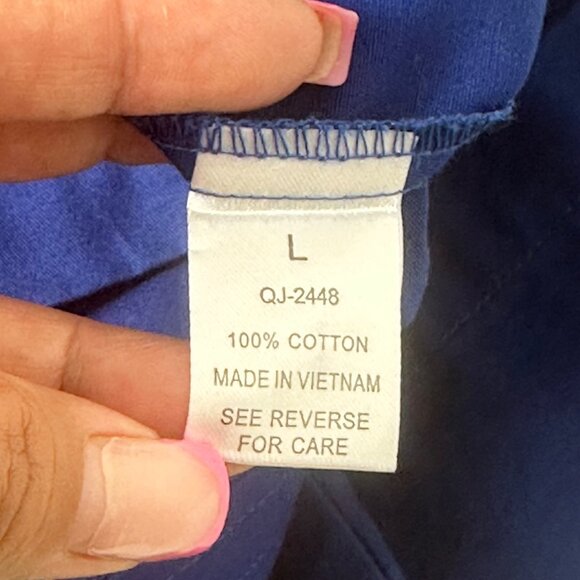 Zenana Outfitters Womens Royal Blue Hooded Utility Vest SZ L Drawstrings/Pockets - Picture 3 of 13